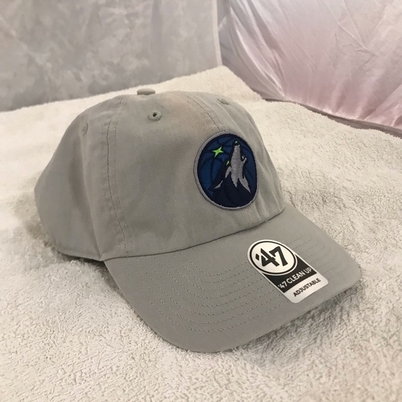 '47 Brand NBA Minnesota Timberwolves Adjustable Tan Cotton Basketball Cap NWOT - Picture 13 of 15